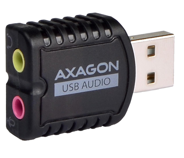 AXAGON ADA-10 Zewnętrzna karta dzwiękowa MINI, USB 2.0, 48kHz/16-bit stereo, USB-A - 722386 - zdjęcie